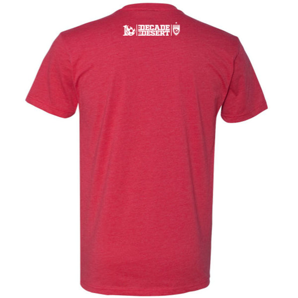 Phoenix Rising adidas Team Colors Shield White Star T-Shirt - Red