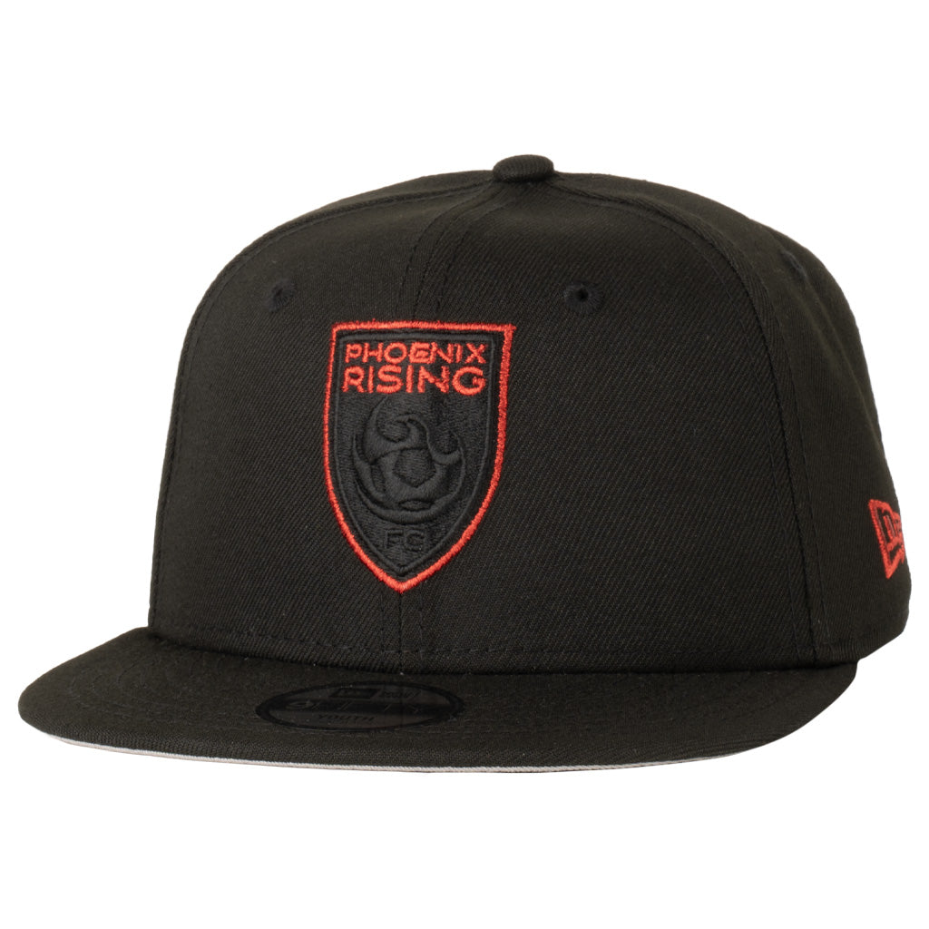 Phoenix Rising Youth New Era Metallic Red 9FIFTY Snapback Hat - Black