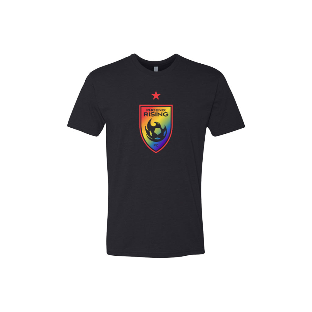 Phoenix Rising 2026 Pride Shield T-Shirt - Black