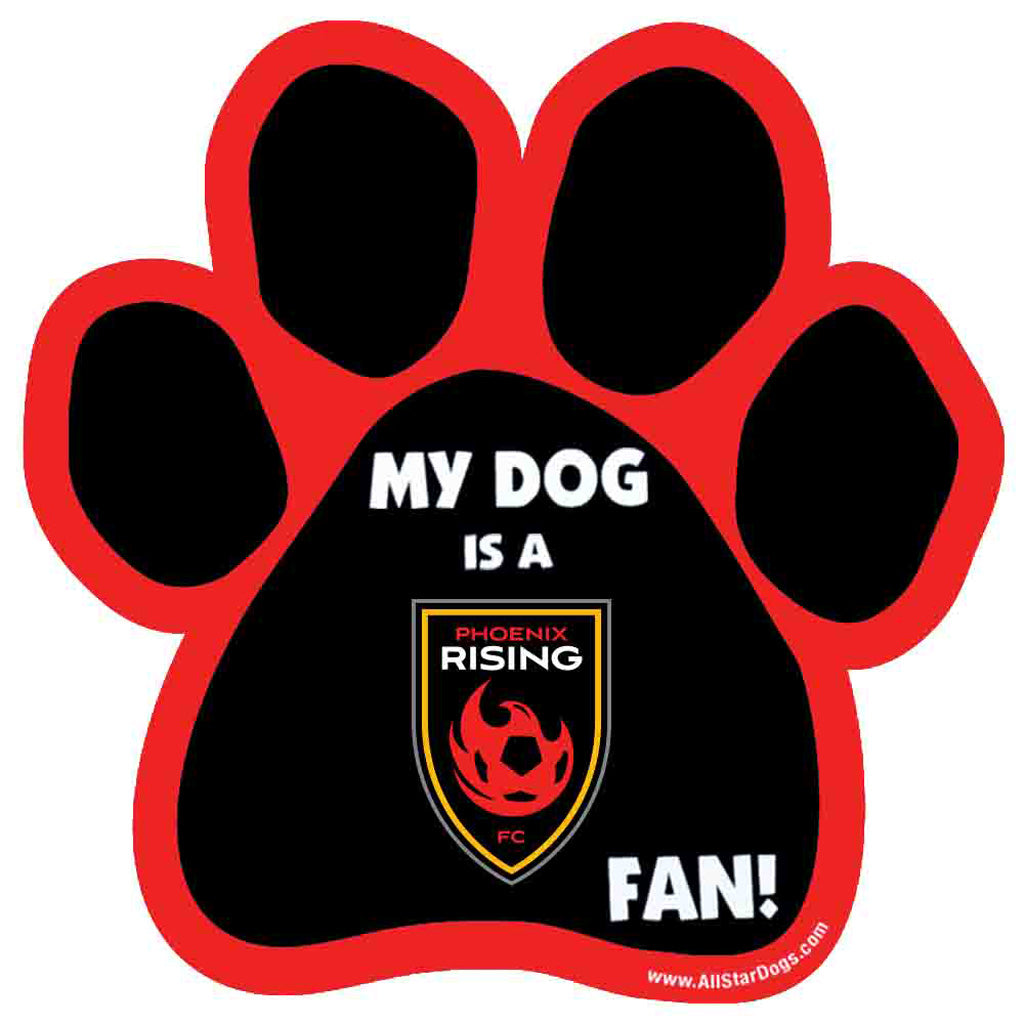 Phoenix Rising All Star Dogs Dog Car Magnet - Black