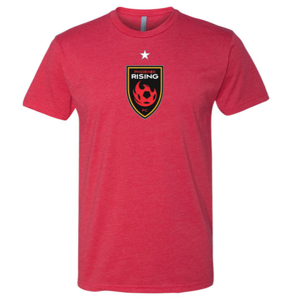 Phoenix Rising adidas Team Colors Shield White Star T-Shirt - Red