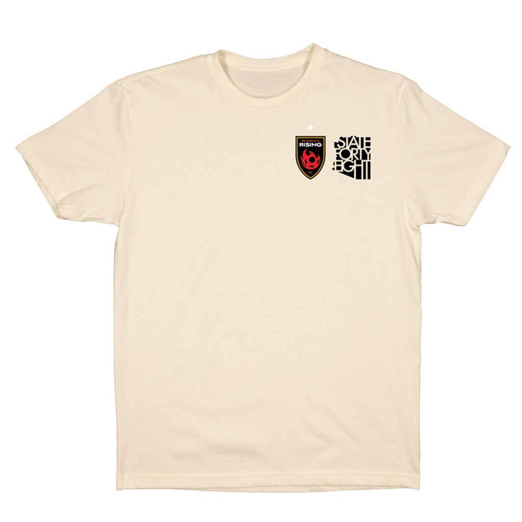 Phoenix Rising State Forty Eight Desert Soccer T-Shirt - Cream