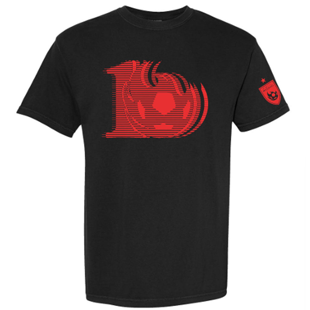 Phoenix Rising Youth adidas 10th Ann Repeating T-Shirt - Black