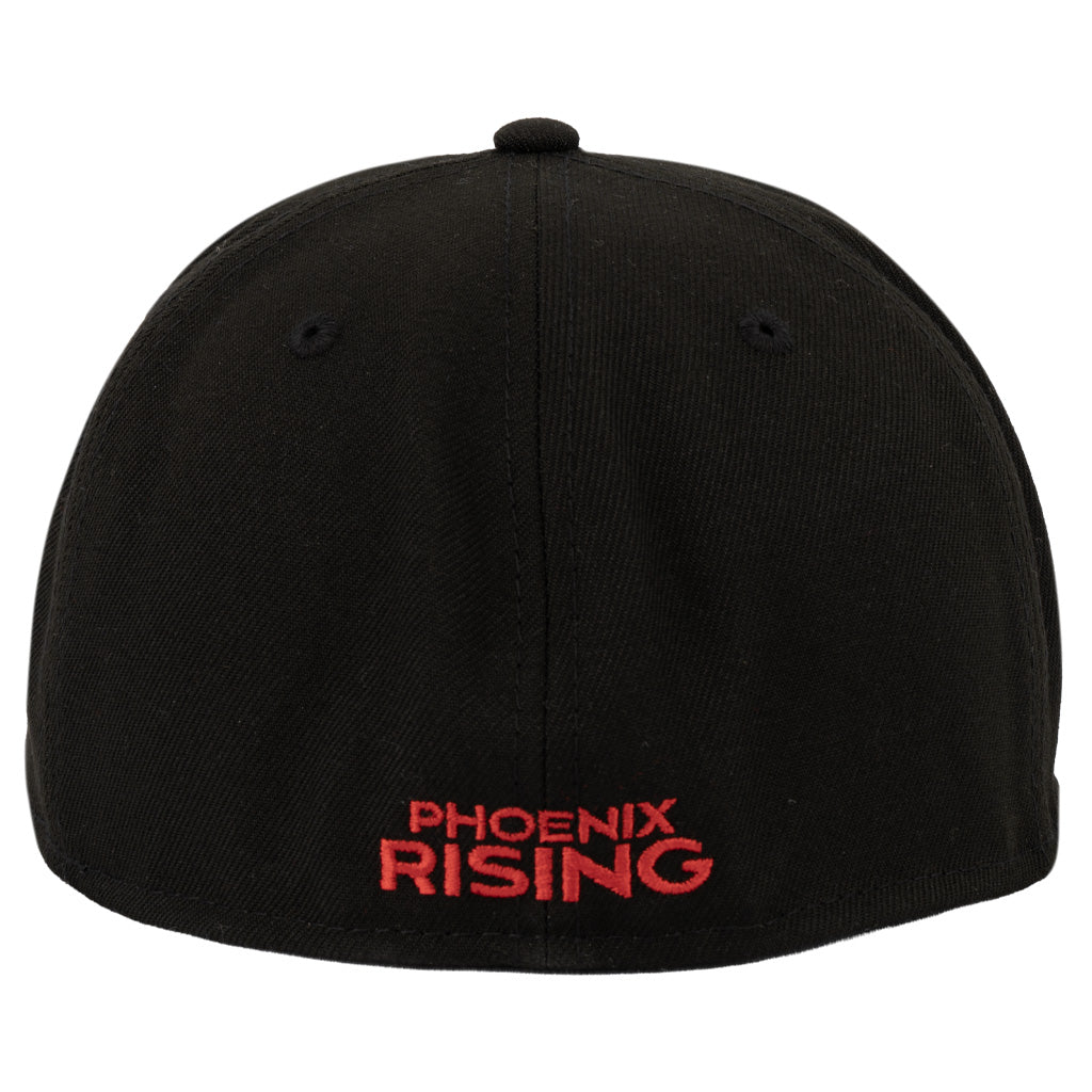 Phoenix Rising New Era Red Under Visor 59FIFTY Fitted Hat - Black