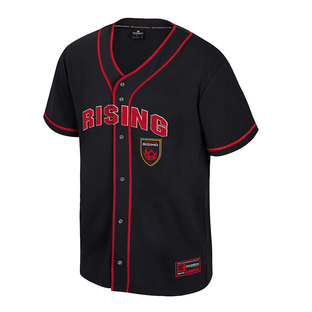 Phoenix Rising Youth Colosseum Detonation Baseball Jersey - Black