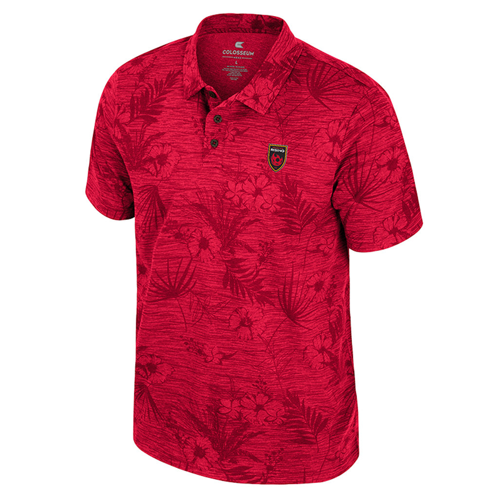 Phoenix Rising Colosseum Groves Printed Polo - Red