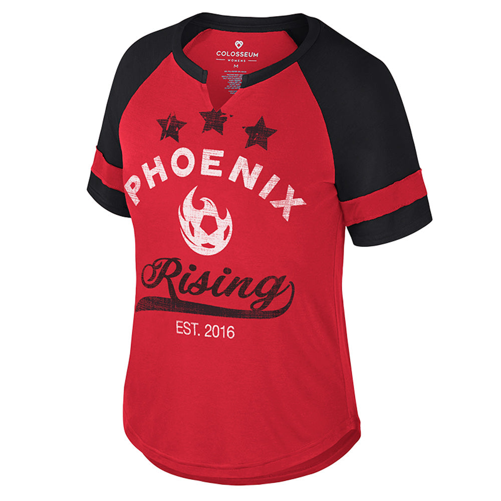 Phoenix Rising Women&#39;s Colosseum Crown of Fire V Notch Tee