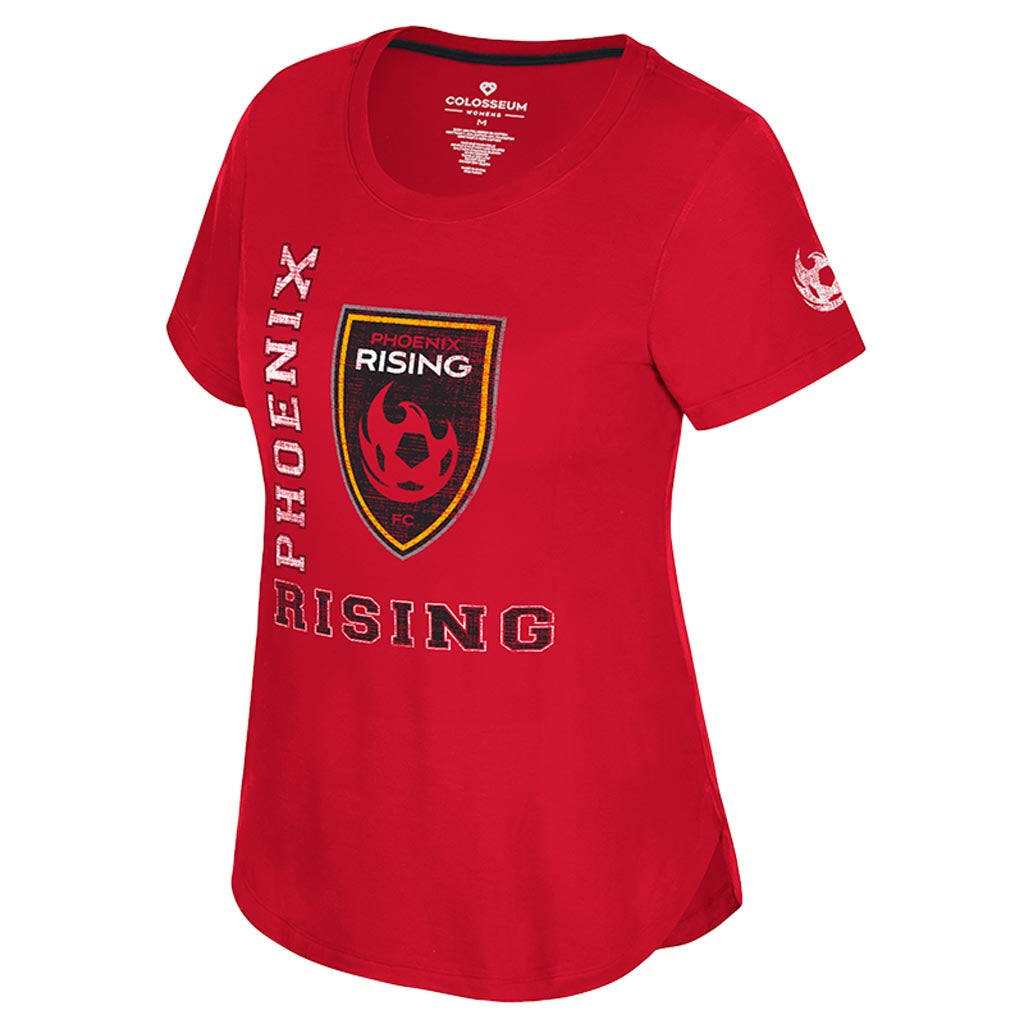 Phoenix Rising Women&#39;s Colosseum Work to Live T-Shirt - Red