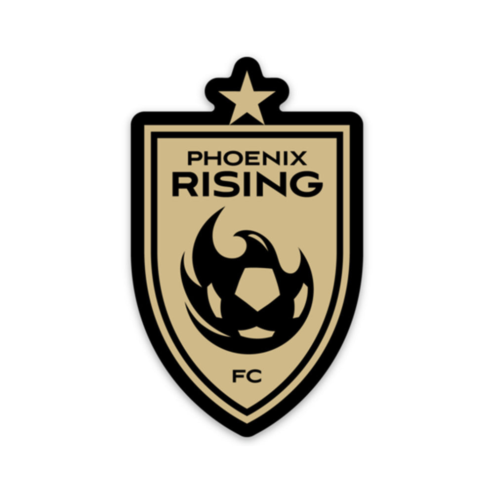 Phoenix Rising Gold Star 2" Sticker
