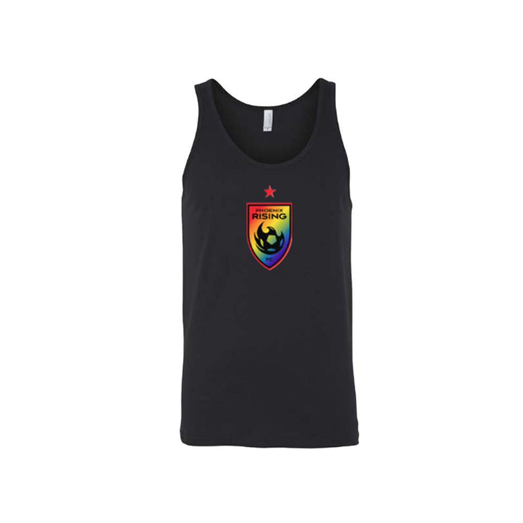 Phoenix Rising 2026 Pride Shield Tank Top - Black