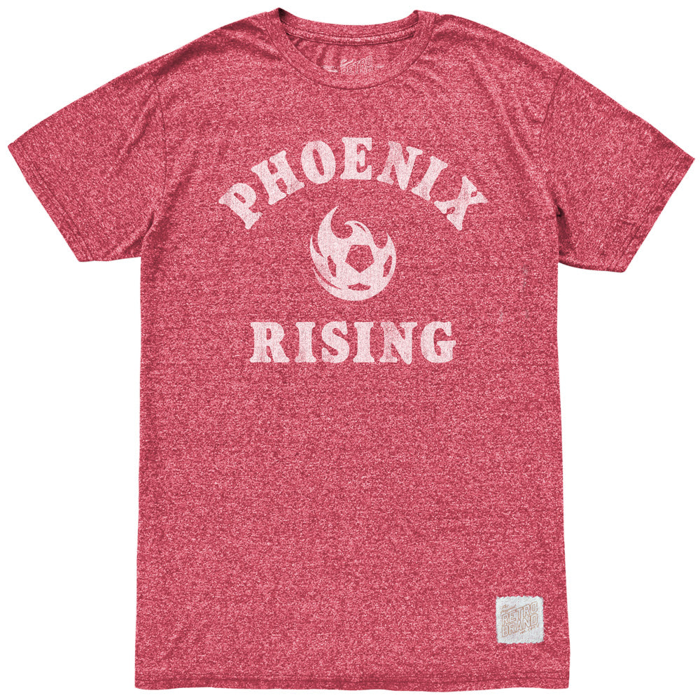 Phoenix Rising Retro Brand Home Stack Mock Twist Tee