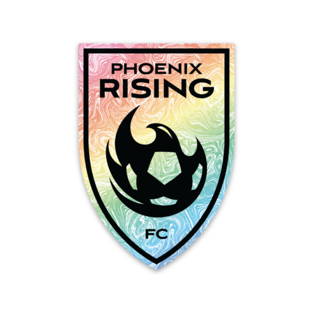 Phoenix Rising Pride Shield 2&quot; Sticker