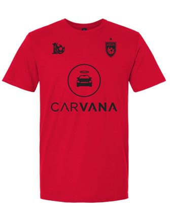 Phoenix Rising Name & Number T-Shirt- Red