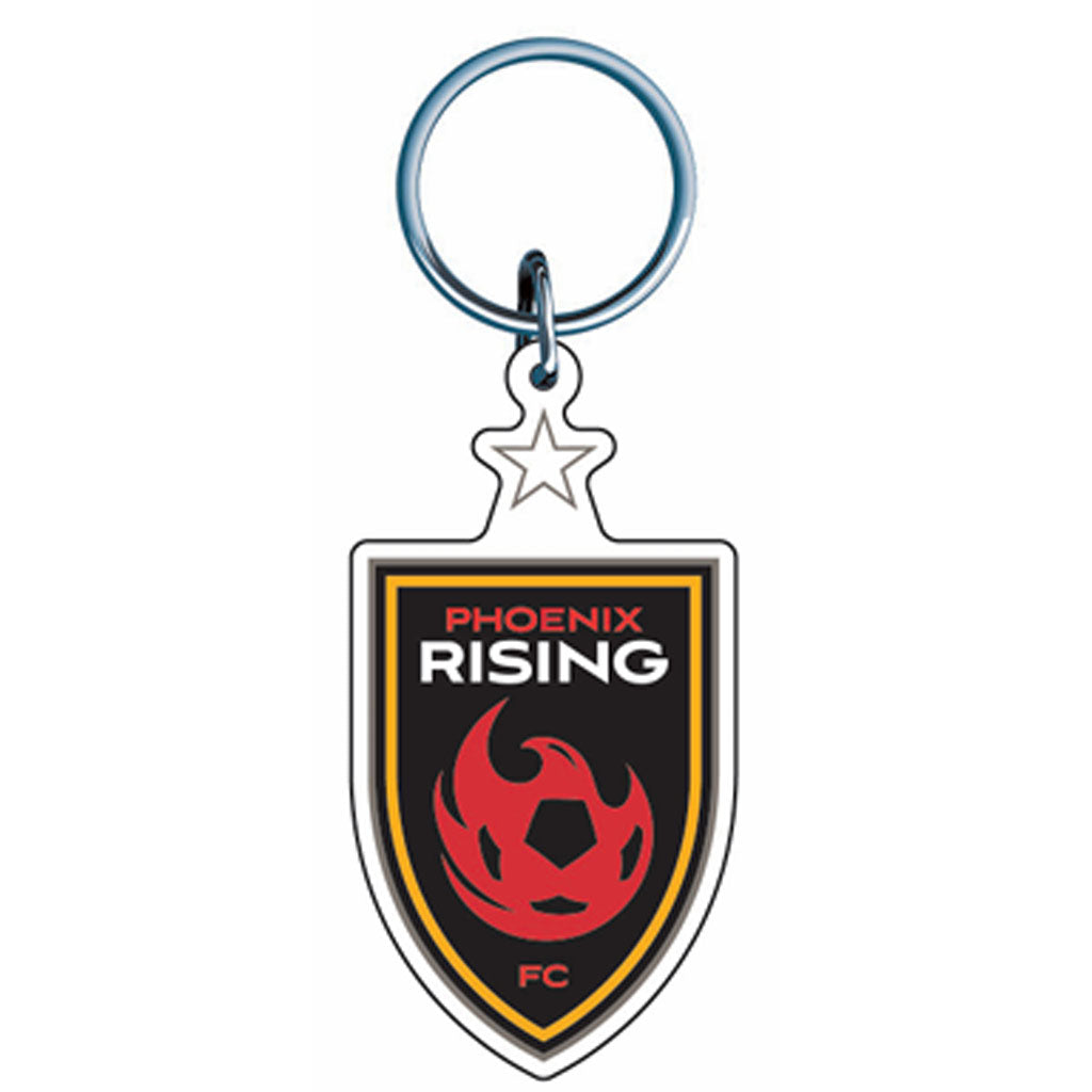 Phoenix Rising WinCraft Hi-Def Keychain With Star - Red