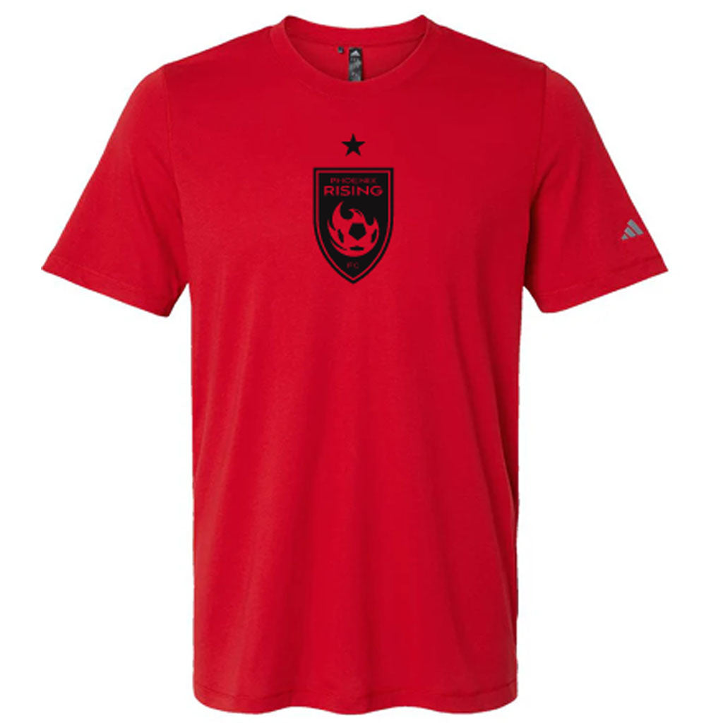 Phoenix Rising Youth adidas Black Shield Black Star T-Shirt - Red