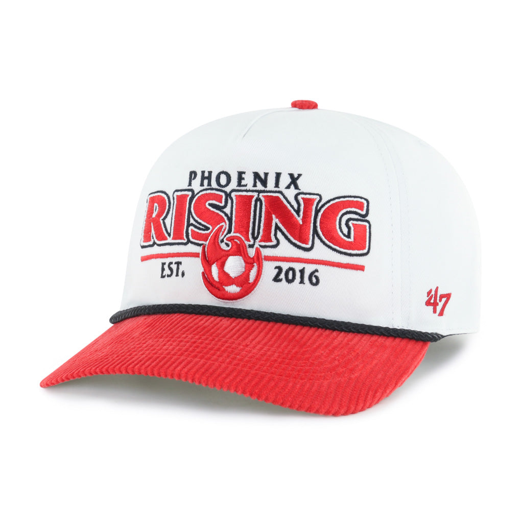 Phoenix Rising &#39;47 Rustic Cord Two-Tone Hitch Snapback Hat - White