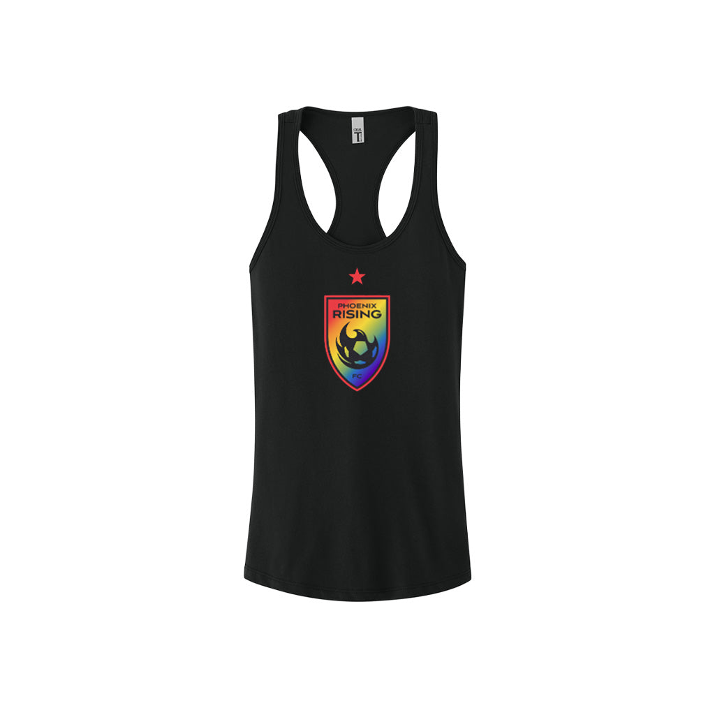 Phoenix Rising 2026 Women's Pride Shield Tank Top - Black