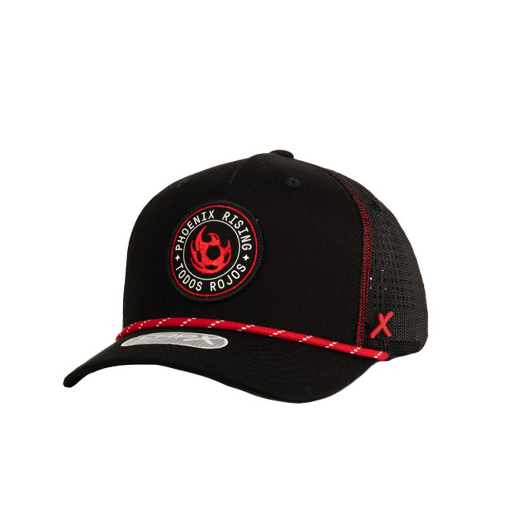 Phoenix Rising CapX Pua X8 Snapback Trucker Hat - Black