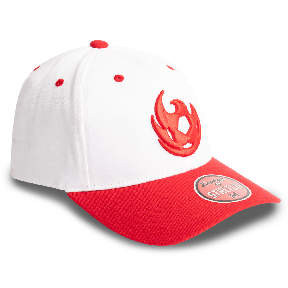 Phoenix Rising Zephyr Aperture 3D Flex Hat - White