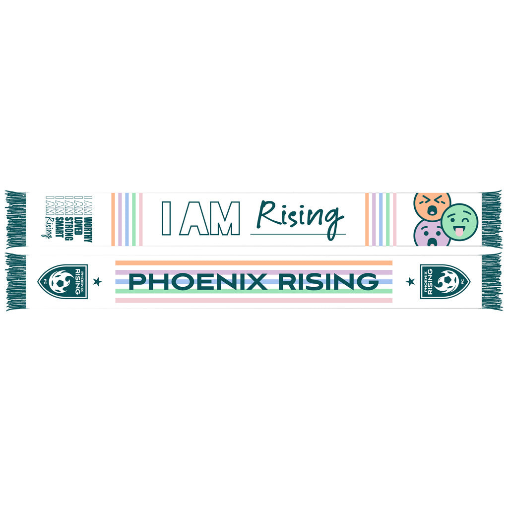 Phoenix Rising Ruffneck 2025 Mental Health Awareness Scarf - White