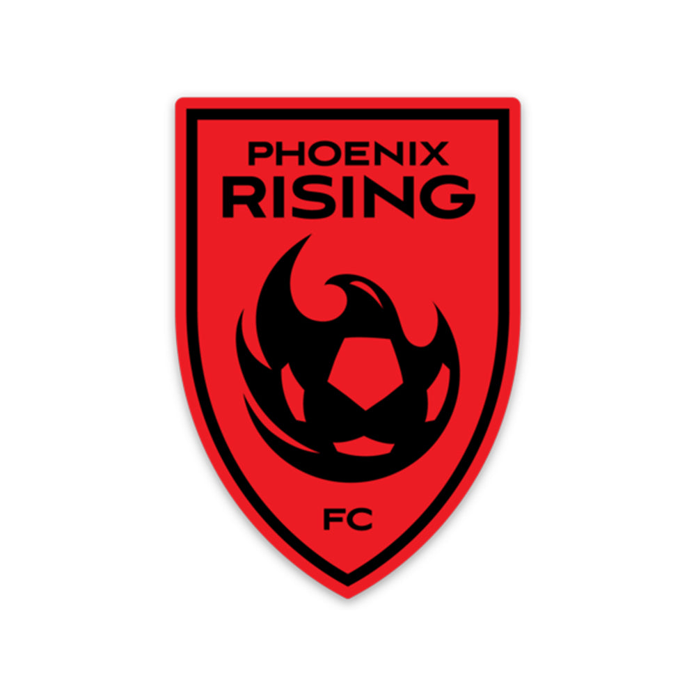 Phoenix Rising Reverse Tonal Shield 2&quot; x 3&quot; Sticker
