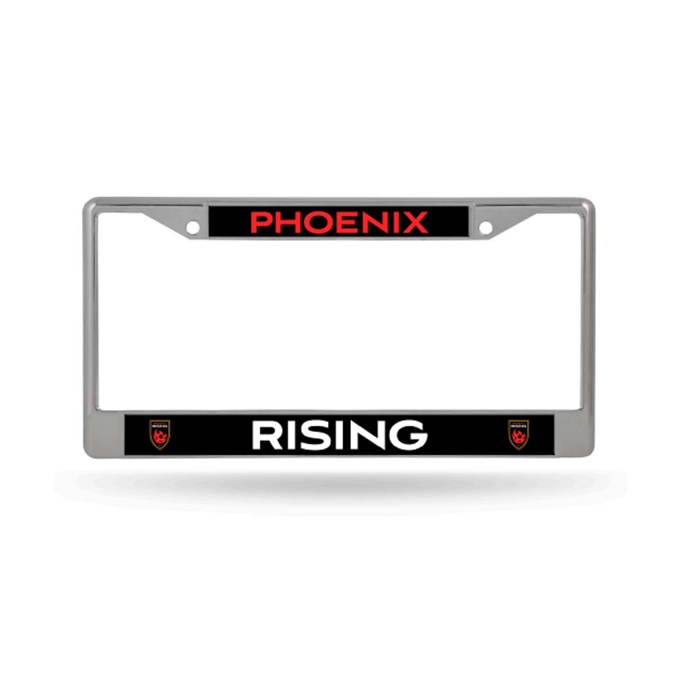 Phoenix Rising Rico Chrome License Plate Frame