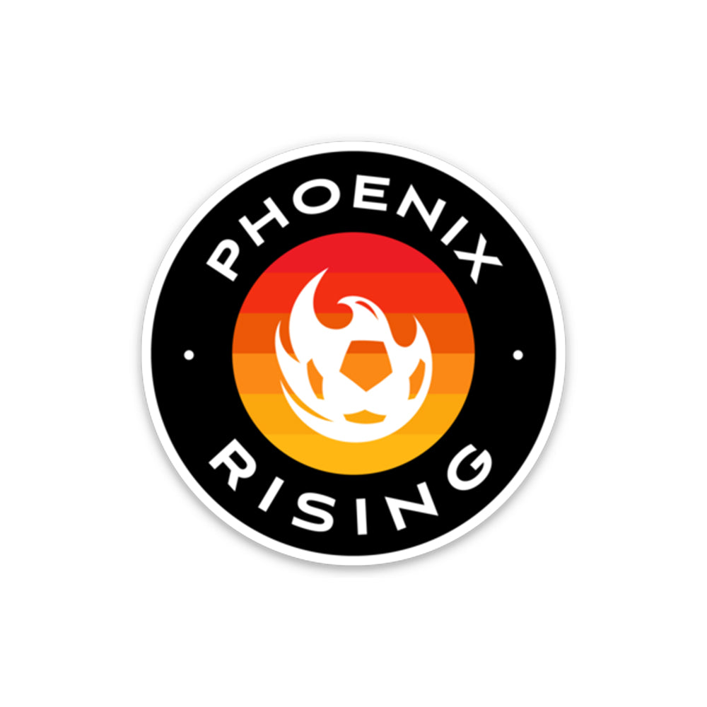 Phoenix Rising 2.5&quot; Sunrise Circle Sticker